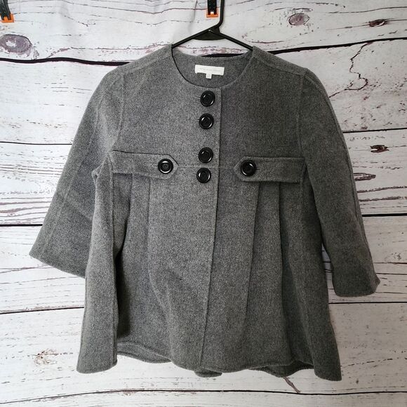 MADELEINE PRESS Wool/ Cashmere Gray Jacket Size 8 - Picture 1 of 5